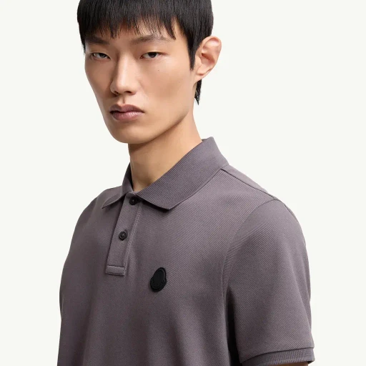 Logo Patch Cotton Piquet Polo Shirt