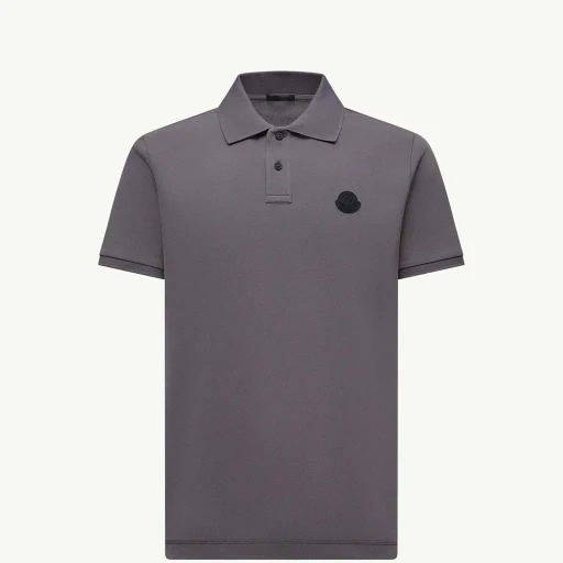Logo Patch Cotton Piquet Polo Shirt