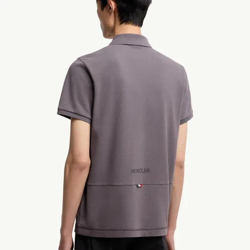 Logo Patch Cotton Piquet Polo Shirt