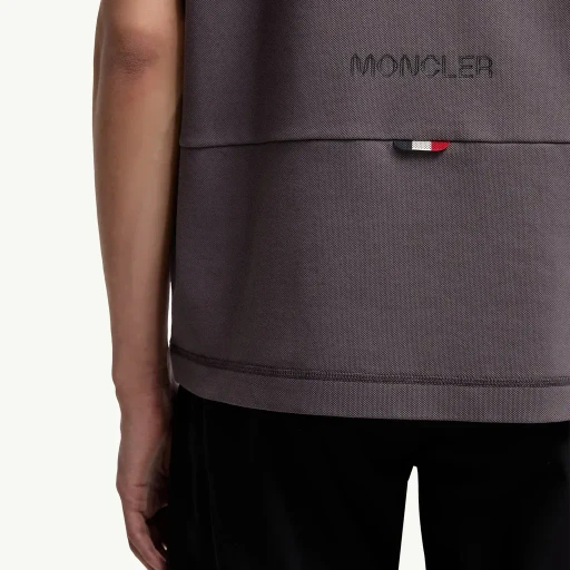 Logo Patch Cotton Piquet Polo Shirt
