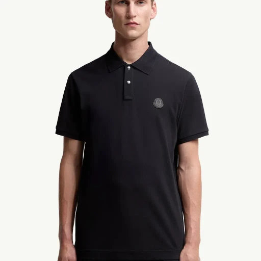 Logo Patch Cotton Piquet Polo Shirt