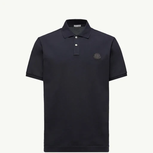 Logo Patch Cotton Piquet Polo Shirt
