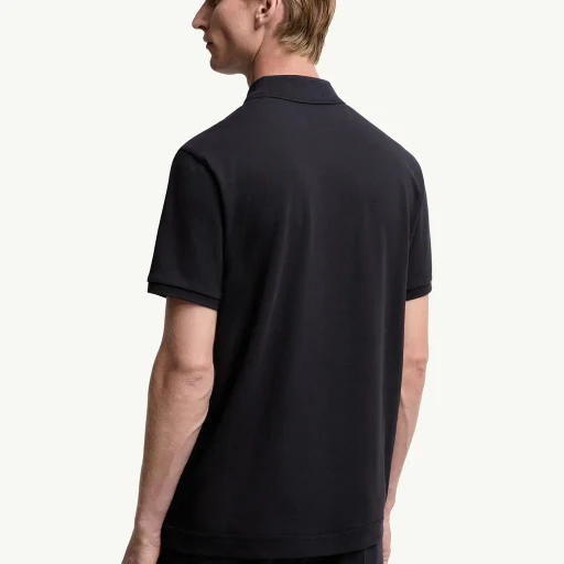 Logo Patch Cotton Piquet Polo Shirt