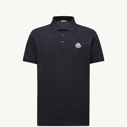 Logo Patch Cotton Piquet Polo Shirt