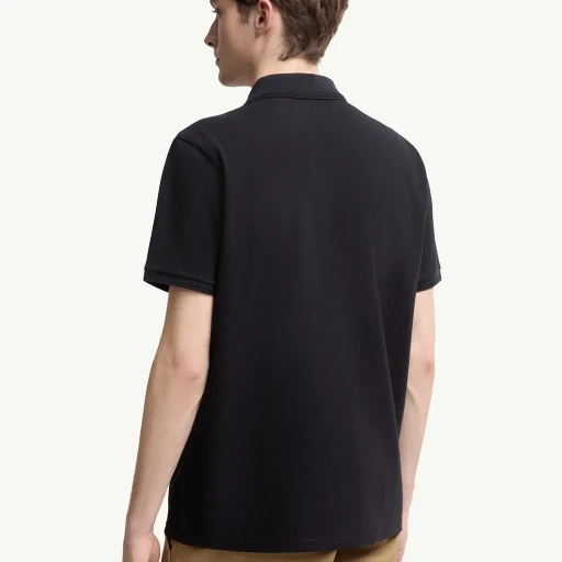 Logo Patch Cotton Piquet Polo Shirt