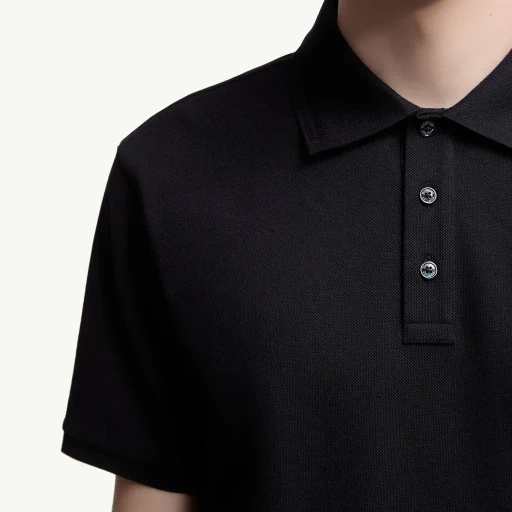 Logo Patch Cotton Piquet Polo Shirt