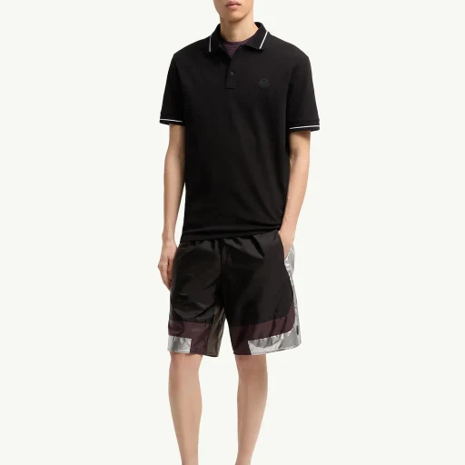 Logo Patch Cotton Polo Shirt