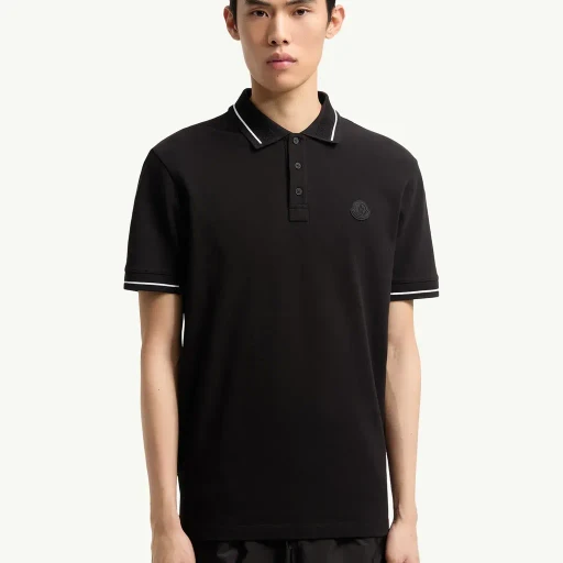 Logo Patch Cotton Polo Shirt