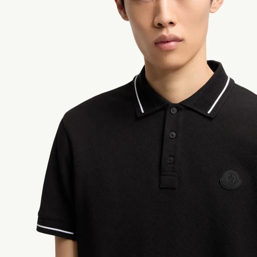 Logo Patch Cotton Polo Shirt