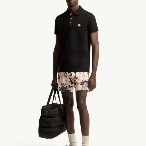 Logo Patch Cotton Polo Shirt