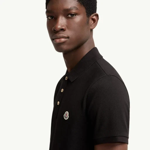Logo Patch Cotton Polo Shirt