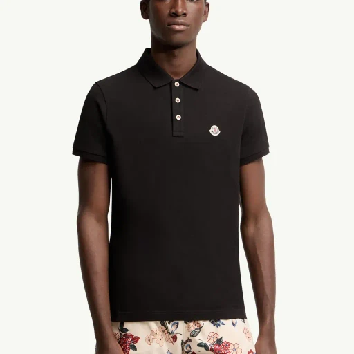 Logo Patch Cotton Polo Shirt