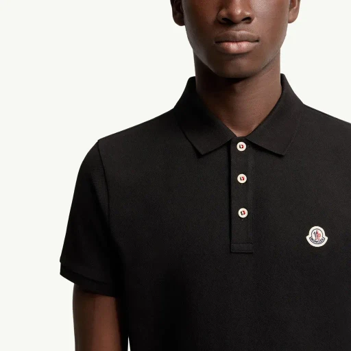 Logo Patch Cotton Polo Shirt