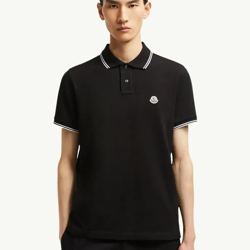 Logo Patch Cotton Polo Shirt