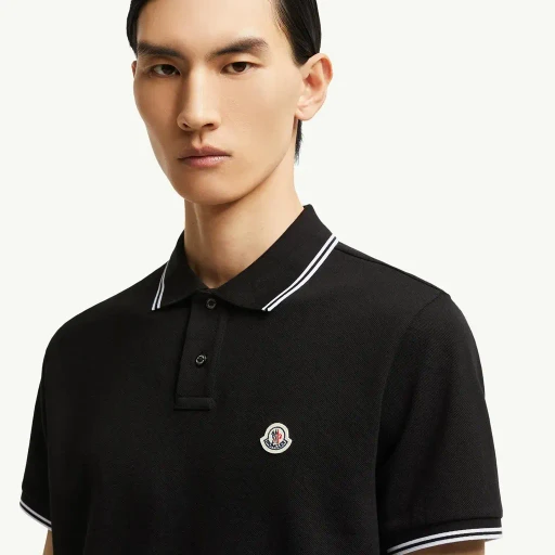 Logo Patch Cotton Polo Shirt