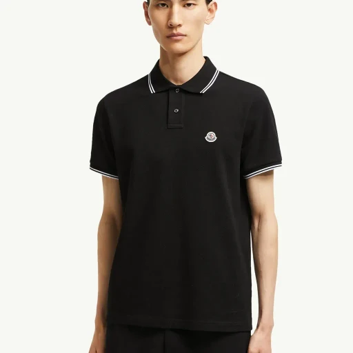 Logo Patch Cotton Polo Shirt