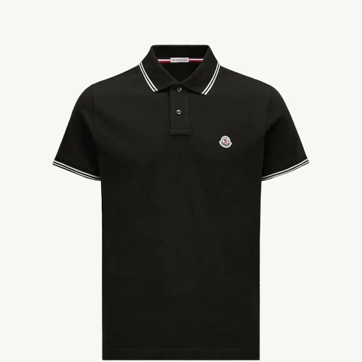 Logo Patch Cotton Polo Shirt