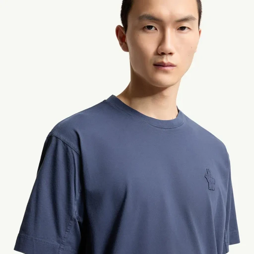 Logo Patch Cotton T-Shirt