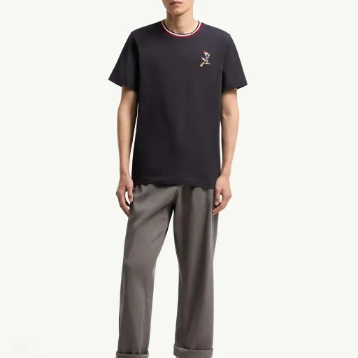 Monduck Logo Patch Cotton T-Shirt