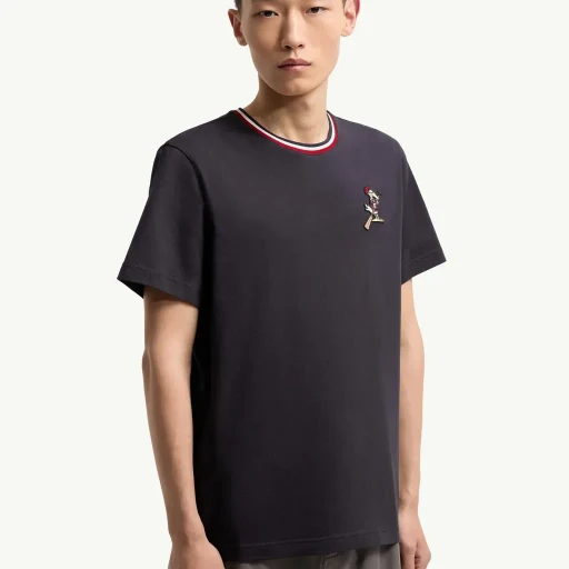 Monduck Logo Patch Cotton T-Shirt