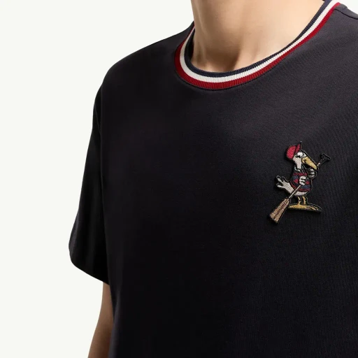Monduck Logo Patch Cotton T-Shirt