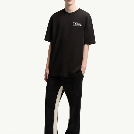 Sketch Embroidered Logo Cotton T-Shirt