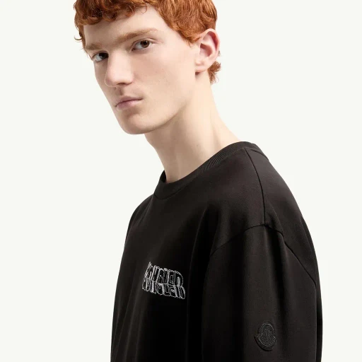 Sketch Embroidered Logo Cotton T-Shirt