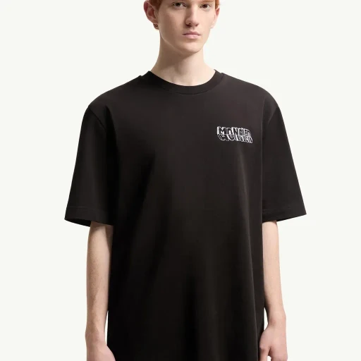 Sketch Embroidered Logo Cotton T-Shirt