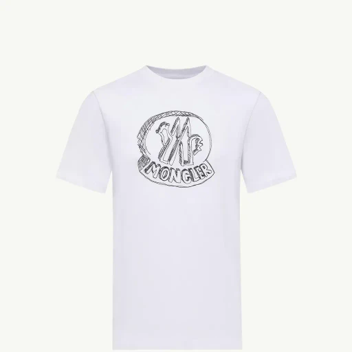 Sketch Embroidered Logo Cotton T-Shirt