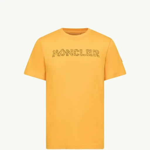 Space Embroidered Logo Cotton T-Shirt