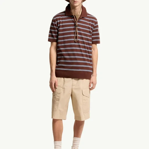 Striped Cotton Polo Shirt