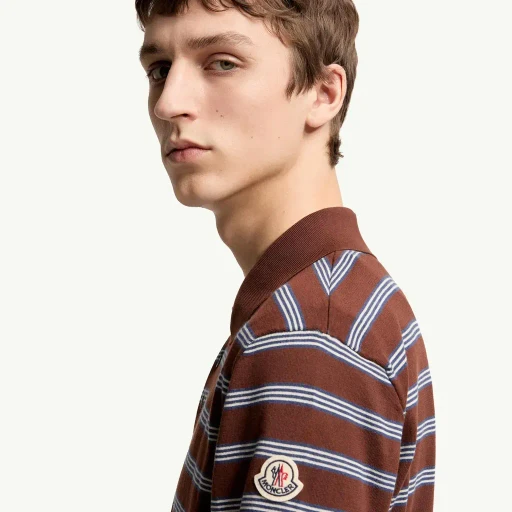 Striped Cotton Polo Shirt