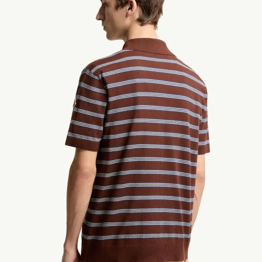 Striped Cotton Polo Shirt