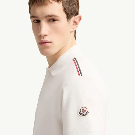 Tricolor-Trimmed Cotton Piquet Polo Shirt
