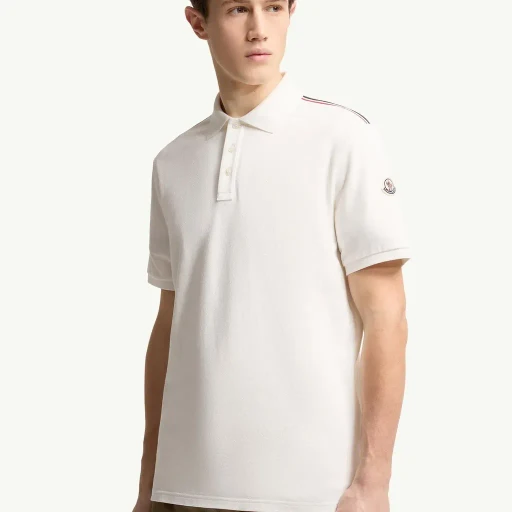 Tricolor-Trimmed Cotton Piquet Polo Shirt