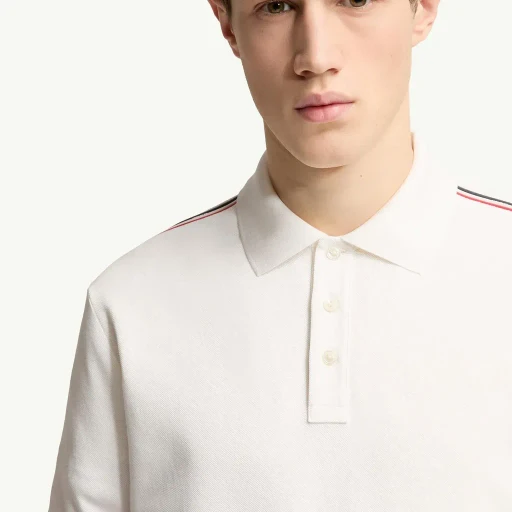 Tricolor-Trimmed Cotton Piquet Polo Shirt