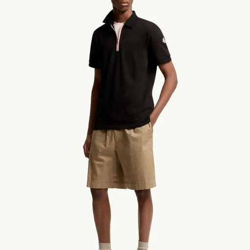 Tricolour-Trimmed Cotton Polo Shirt