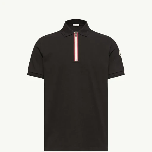 Tricolour-Trimmed Cotton Polo Shirt