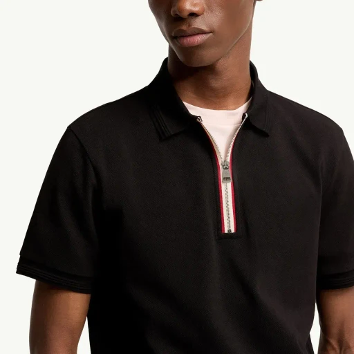 Tricolour-Trimmed Cotton Polo Shirt