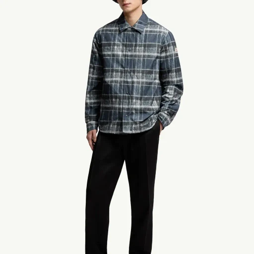 Check Padded Shirt Jacket