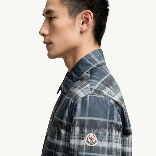 Check Padded Shirt Jacket