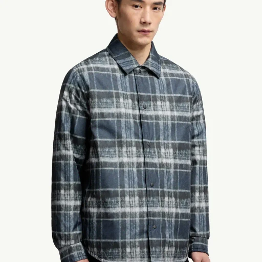 Check Padded Shirt Jacket