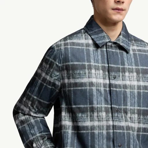 Check Padded Shirt Jacket