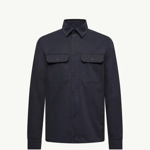 Cotton Gabardine Long Sleeve Shirt