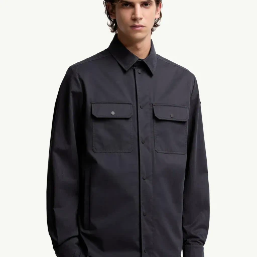 Cotton Gabardine Long Sleeve Shirt