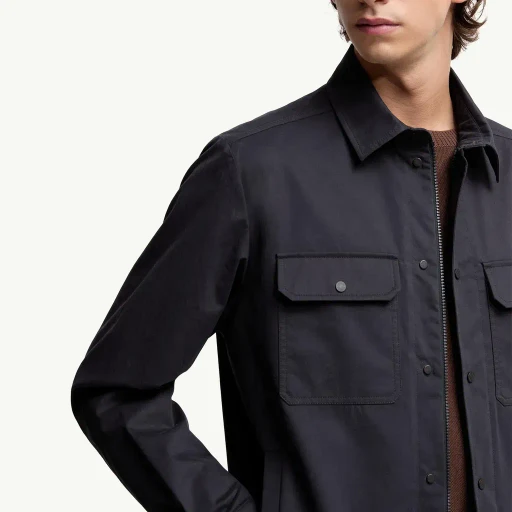 Cotton Gabardine Long Sleeve Shirt