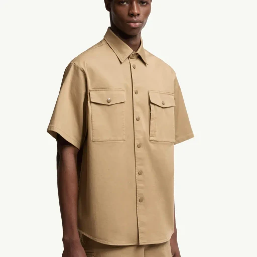 Cotton Gabardine Short Sleeve Shirt