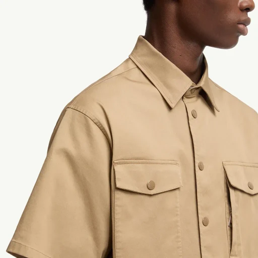 Cotton Gabardine Short Sleeve Shirt