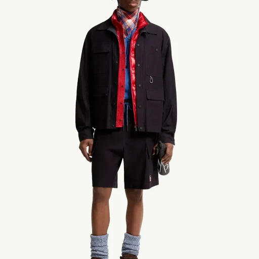 Cotton Gabardine Shirt Jacket