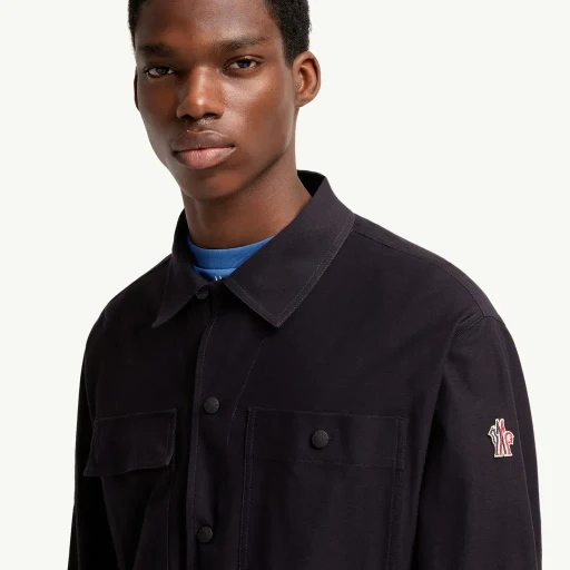 Cotton Gabardine Shirt Jacket
